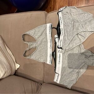 Calvin Klein Heather Gray Set